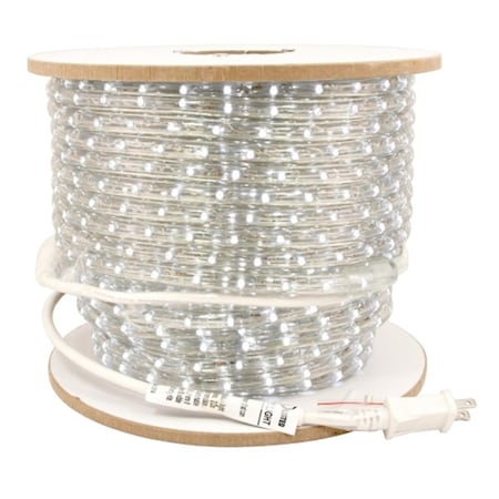 Splashofflash 1-Reel 116-watt 945 Lumens 120V LED Dimmable Rope Light Bulk Reels, 150-Feet, White SP36570